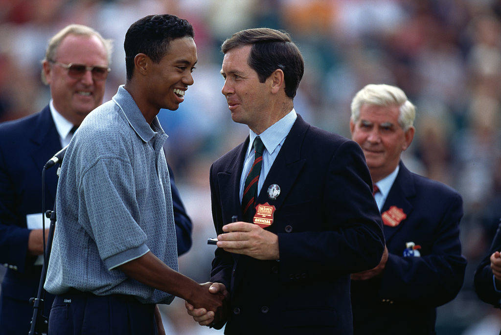 Tiger Woods wins the Silver Medal at Royal Lytham & St Annes in 1996